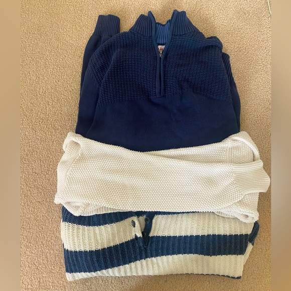 Izod Sweaters - Blue White Sweater Bundle
